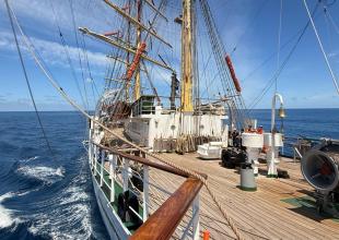Dar Młodzieży on the Atlantic. Photo M. Sadowski