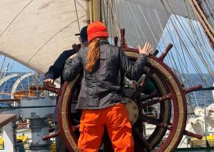 Dar Młodzieży on the Atlantic. Photo M. Sadowski