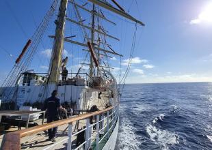 Dar Młodzieży on the Atlantic. Photo: P. Kołakowski