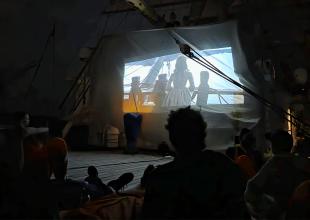 Film Screening on board the Dar Młodzieży. Photo: A Dopke
