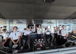 Dar Młodzieży Delegation on board the Allure of the Seas. Photo: GMU