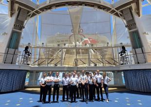 Dar Młodzieży Delegation on board the Allure of the Seas. Photo: GMU