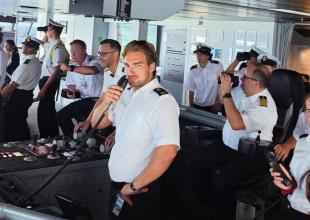 Dar Młodzieży delegation on board the Allure of the Seas. Photo: GMU