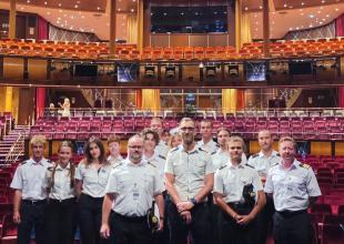Dar Młodzieży delegation on board the Allure of the Seas. Photo: GMU