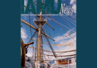 01.2003_The cover of an edition of the IAMU News dedicated to the training ships of IAMU member universities, edited by Prof B. Łączyński