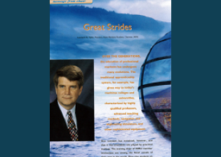 Leonard H. Tyler, Rector of the Maine Maritime Academy, Maine, USA, served twice as IAMU chair