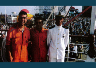  01.2003_Students of Istanbul Technical University on board the Dar Młodzieży