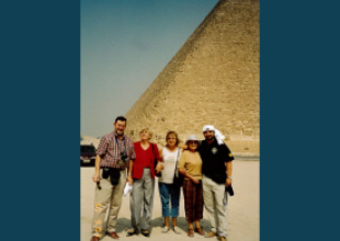 2003_AGA-4, Egypt_on the left, Prof Józef Lisowski, on the right Prof Adam Weintrit. In the centre, Prof Doina Carp, Constanta Maritime University