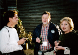  2004_AGA-5, Tasmania, Australia_in the centre Prof Józef Lisowski, Rector of Gdynia Maritime Academy, on the left, an American student of Polish origin, son of a Master Marine and AMG graduate