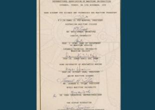 Protocol of the founding universities of IAMU - one representing each continent