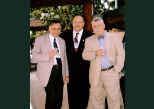 June 2000 - from left to right: Professor Hajduk, Szczecin Maritime Academy, Professor Bogumil Łączyński, Gdynia Maritime Academy, Professor Brad Lima, Massachusetts Maritime Academy.