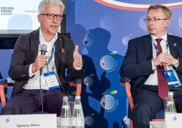 Dr gnacy Góra – President of the Rail Transport Authority and Roman Ożóg – Director of the Departament of Safety Management at the Civil Aviation at the Cival Aviation Authority. Photo: Rail Transport Authority