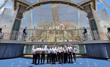 Dar Młodzieży delagation on board the Allure of the Seas. Photo: GMU