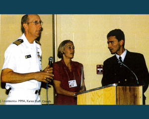 09.2002_Students and Maine Maritime Academy staff, Maine, USA