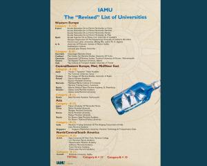 March 2000 - Preliminary list of potential IAMU members