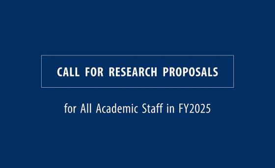 Call for research proposals for All Academic Staff in FY2025
