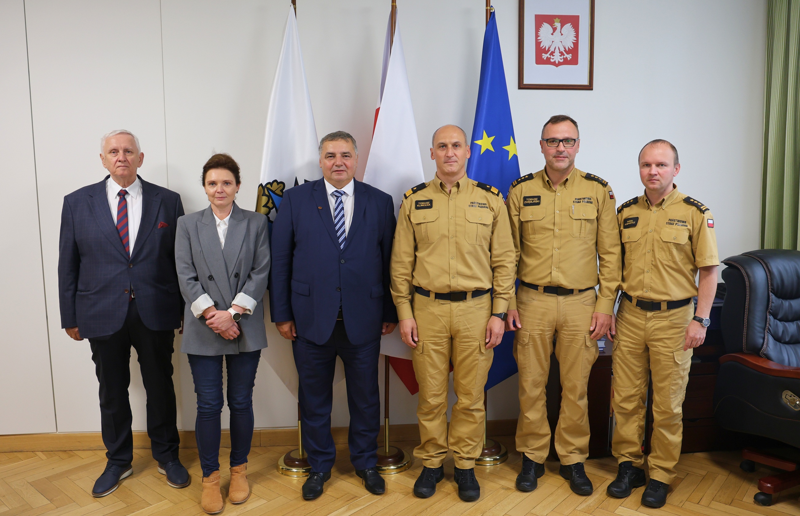 Spotkanie władz UMG z przedstawicielami Akademii Pożarniczej