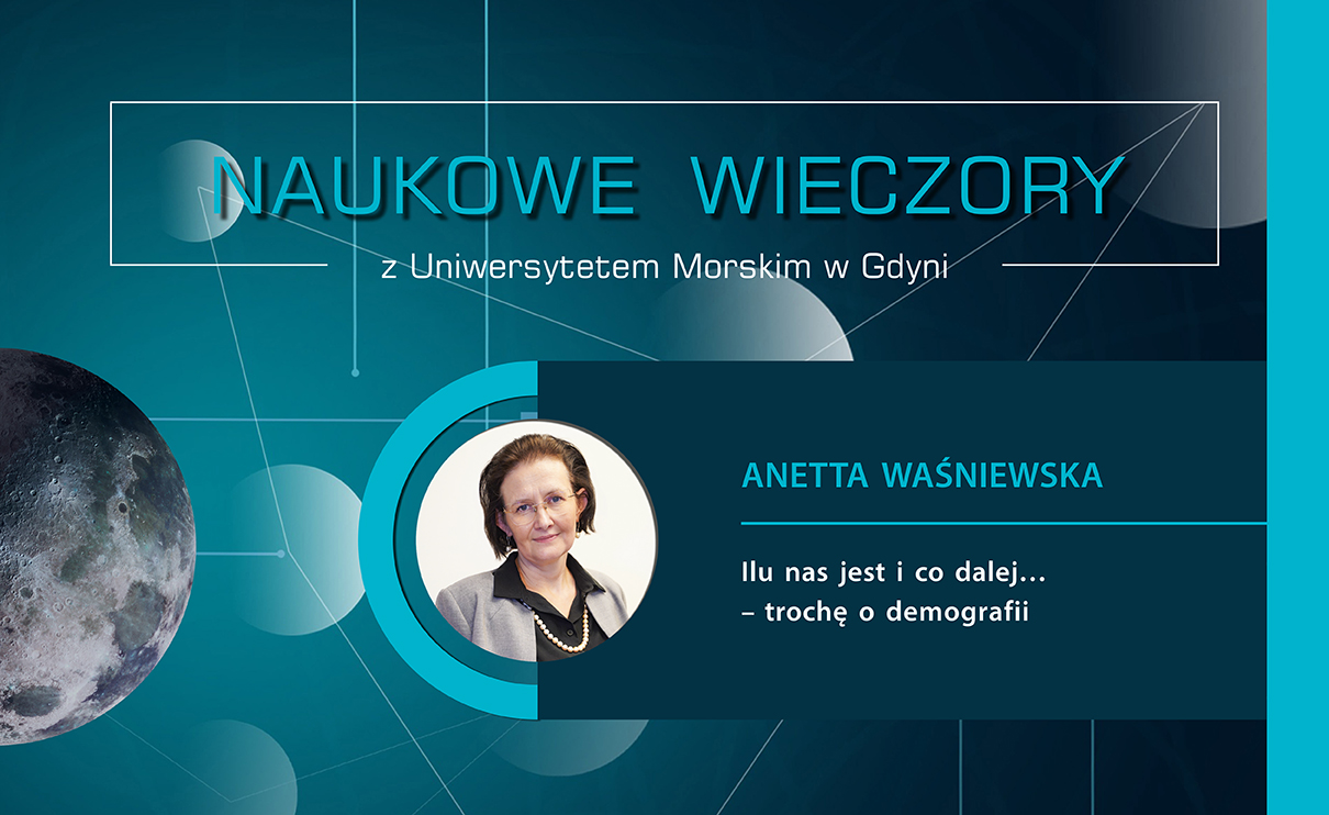 Plansza z tytułem Naukowe wieczory z UMG