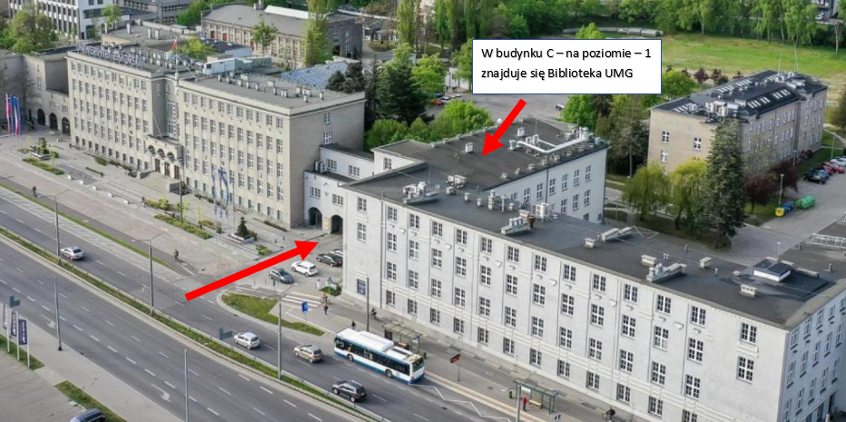 Wypożyczalnia i Czytelnia Główna, a także Strefa Studenta, Sala Multimedialna oraz Sale pracy indywidualnej.