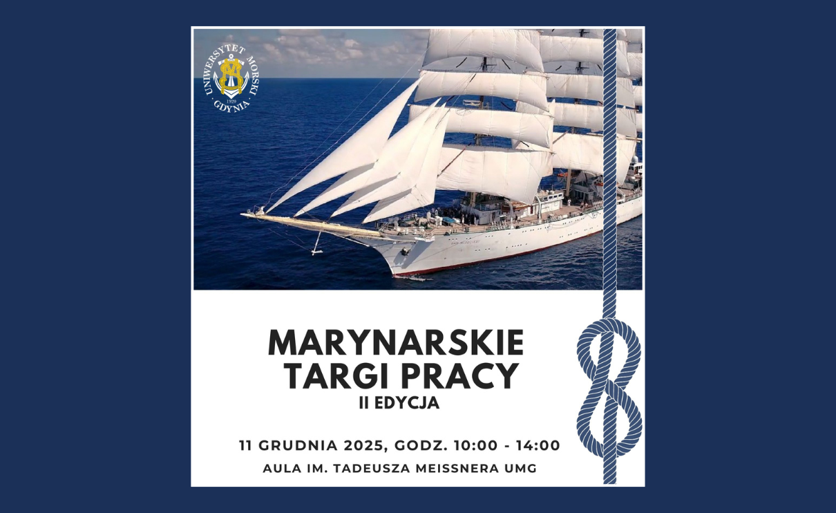 Plakat promujący II Marynarskie Targi Pracy