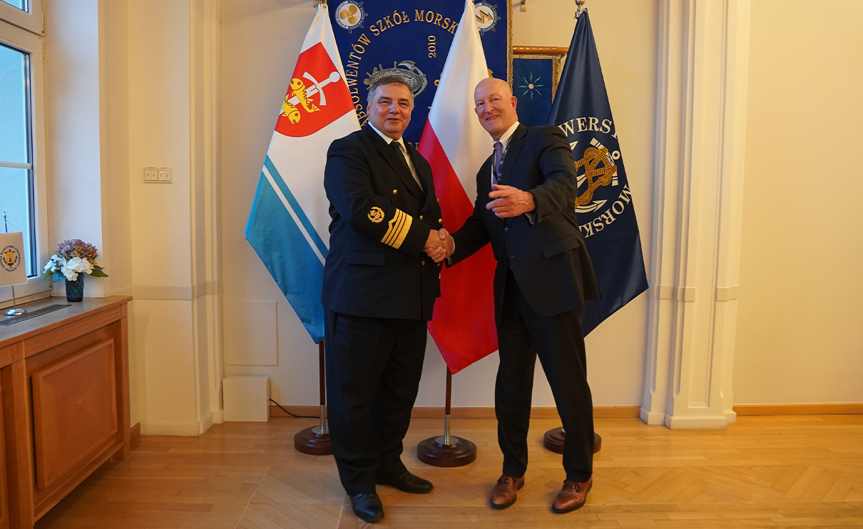 JM Rektor UMG prof. Adam Weintrit i Ian Brzezinski