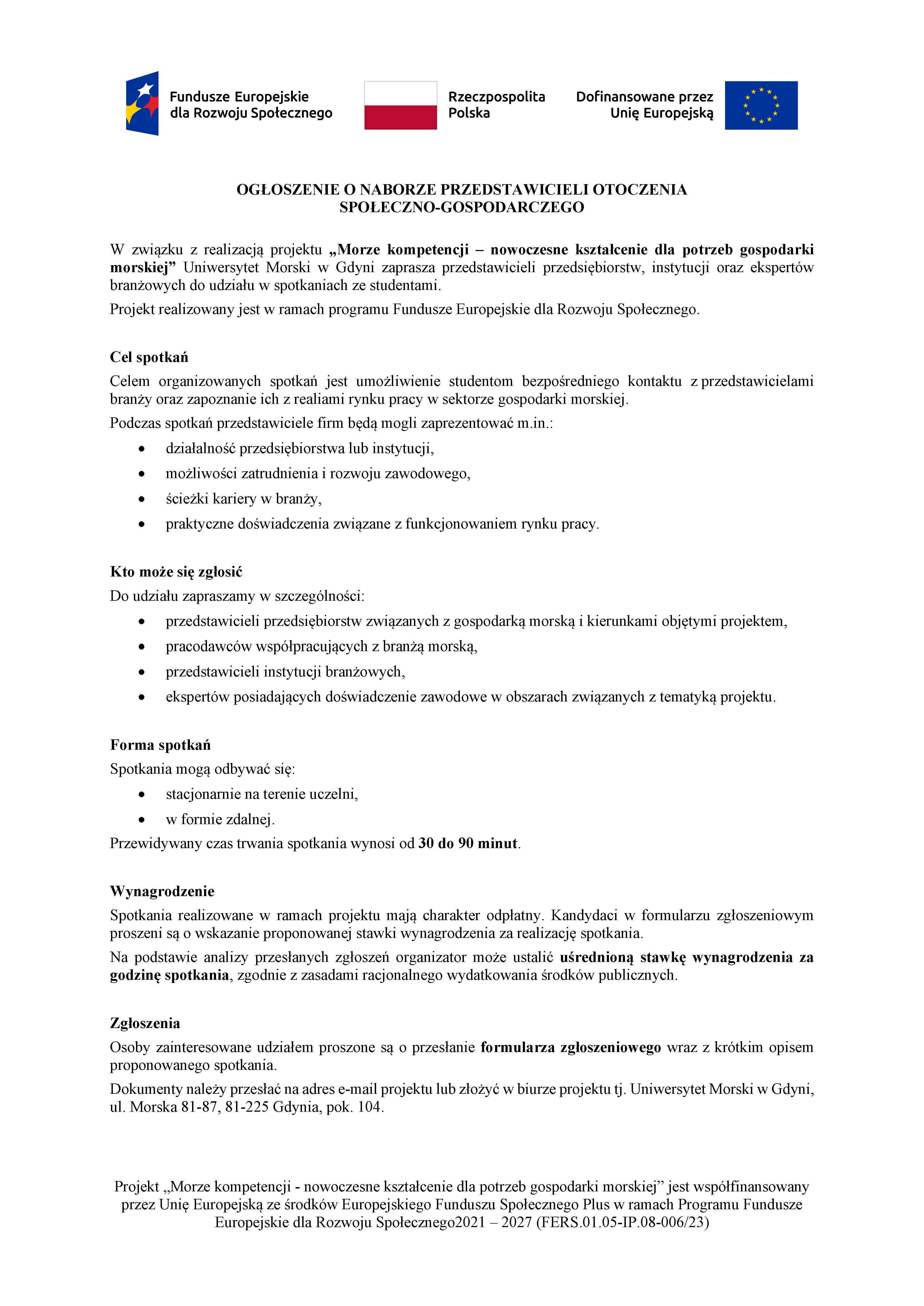 Ogłoszenie nab&oacute;r