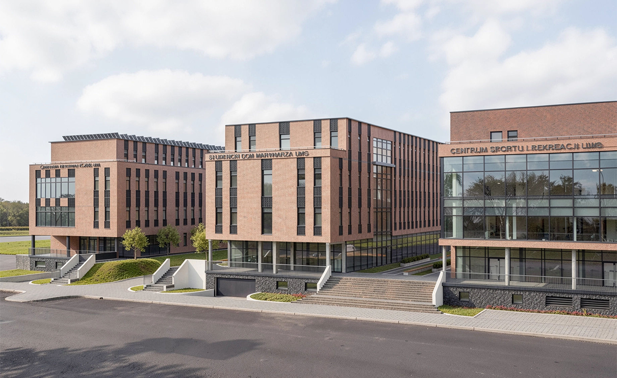 Wizualizacja nowych inwestycji na kampusie UMG