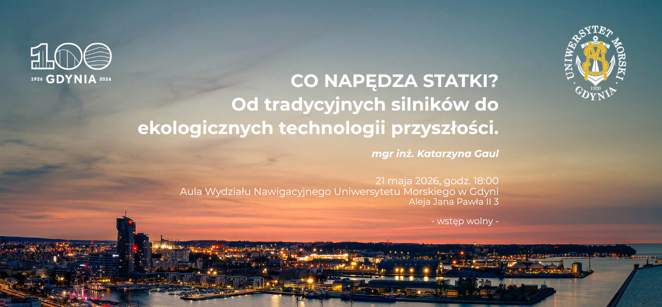 Plansza promująca wykład na 100-lecie Gdyni