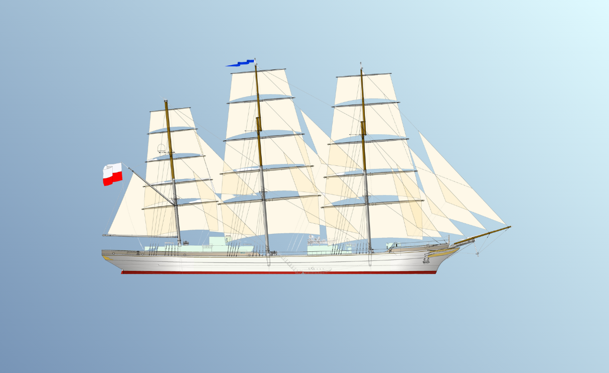 Wizualizacja nowego statku szkolnego UMG