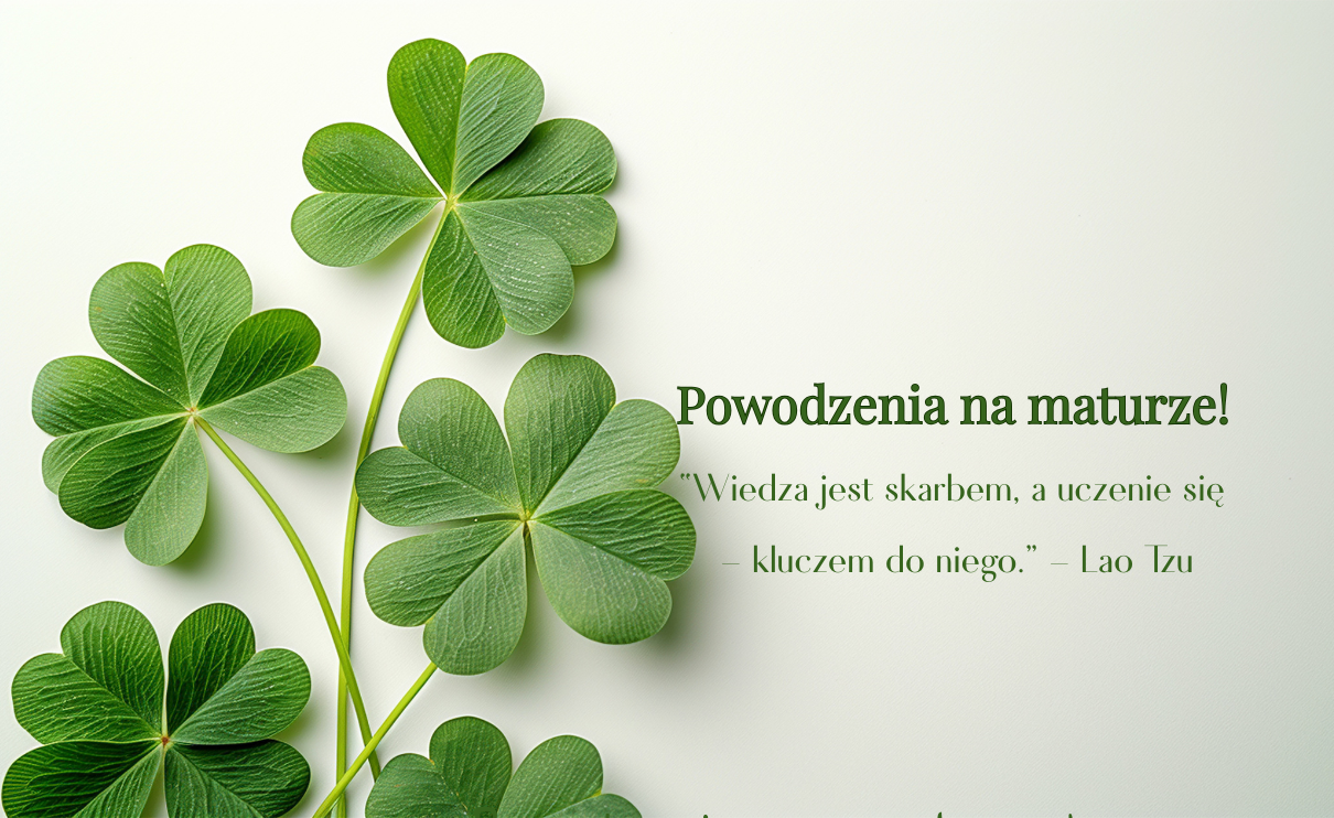 Plansza z życzeniami dla maturzyst&oacute;w