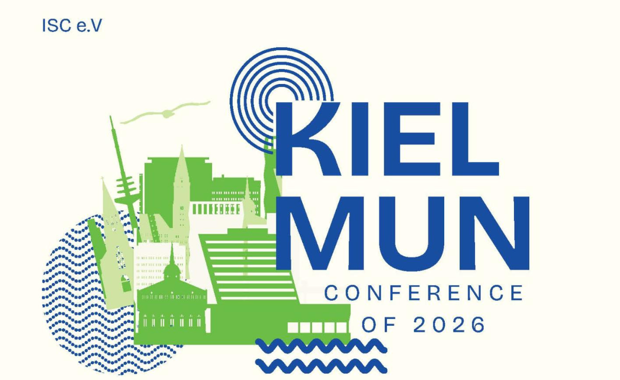 Fragment plakatu promującego konferencję KielMUN (Model United Nations - symulacja obrad ONZ)