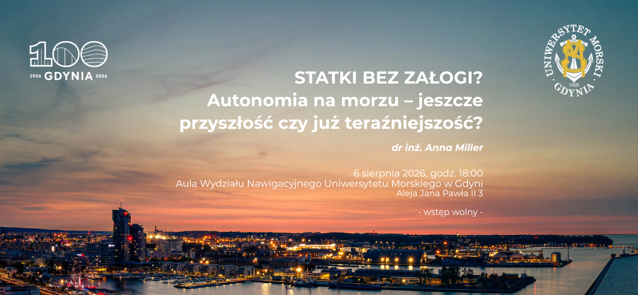 Plansza promująca wykład na 100-lecie Gdyni