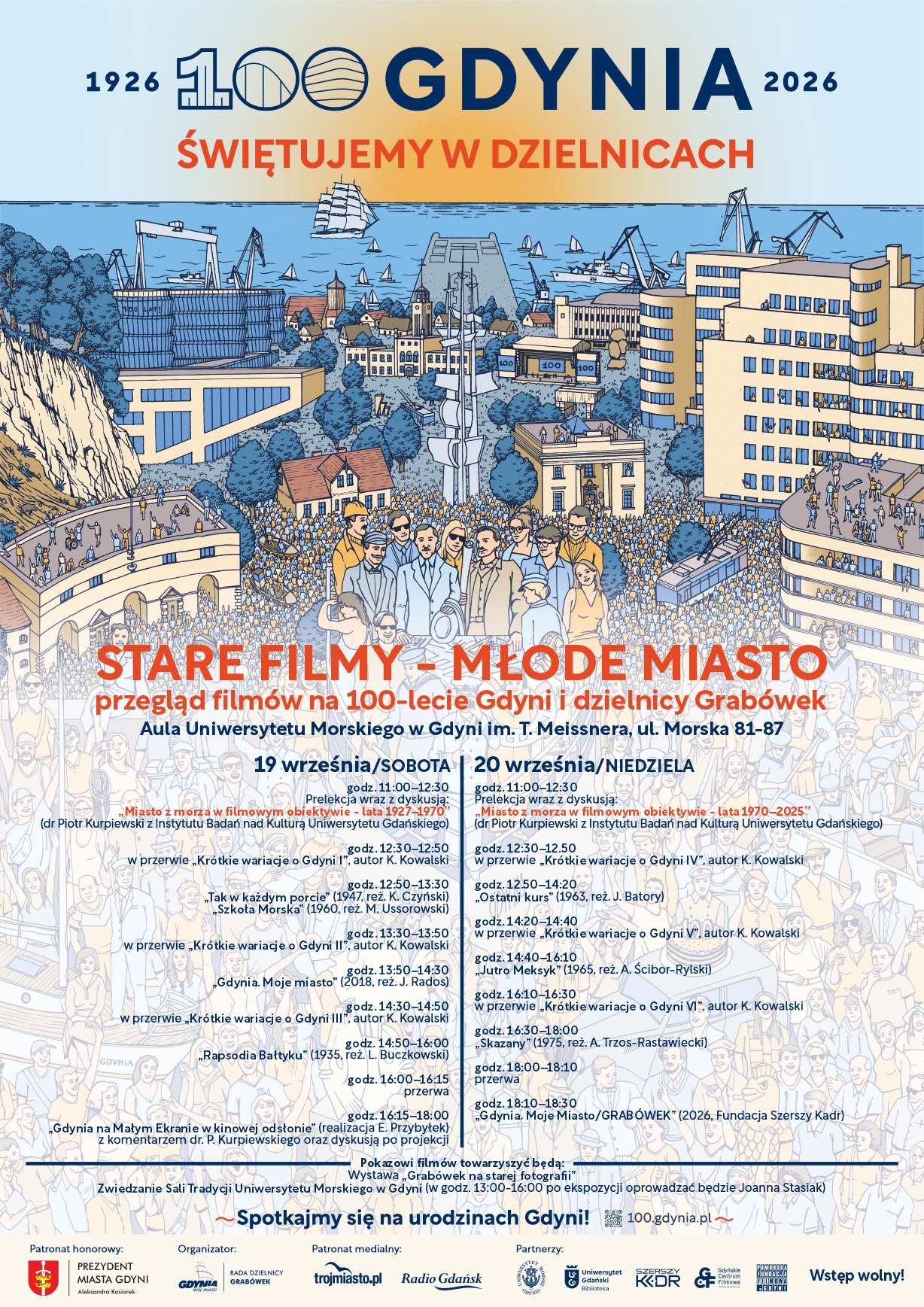 Plakat z programem wydarzenia