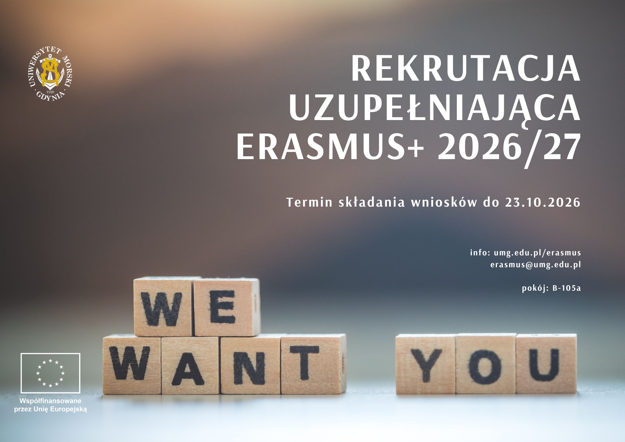 rekrutacja uzupełniające Erasmus+