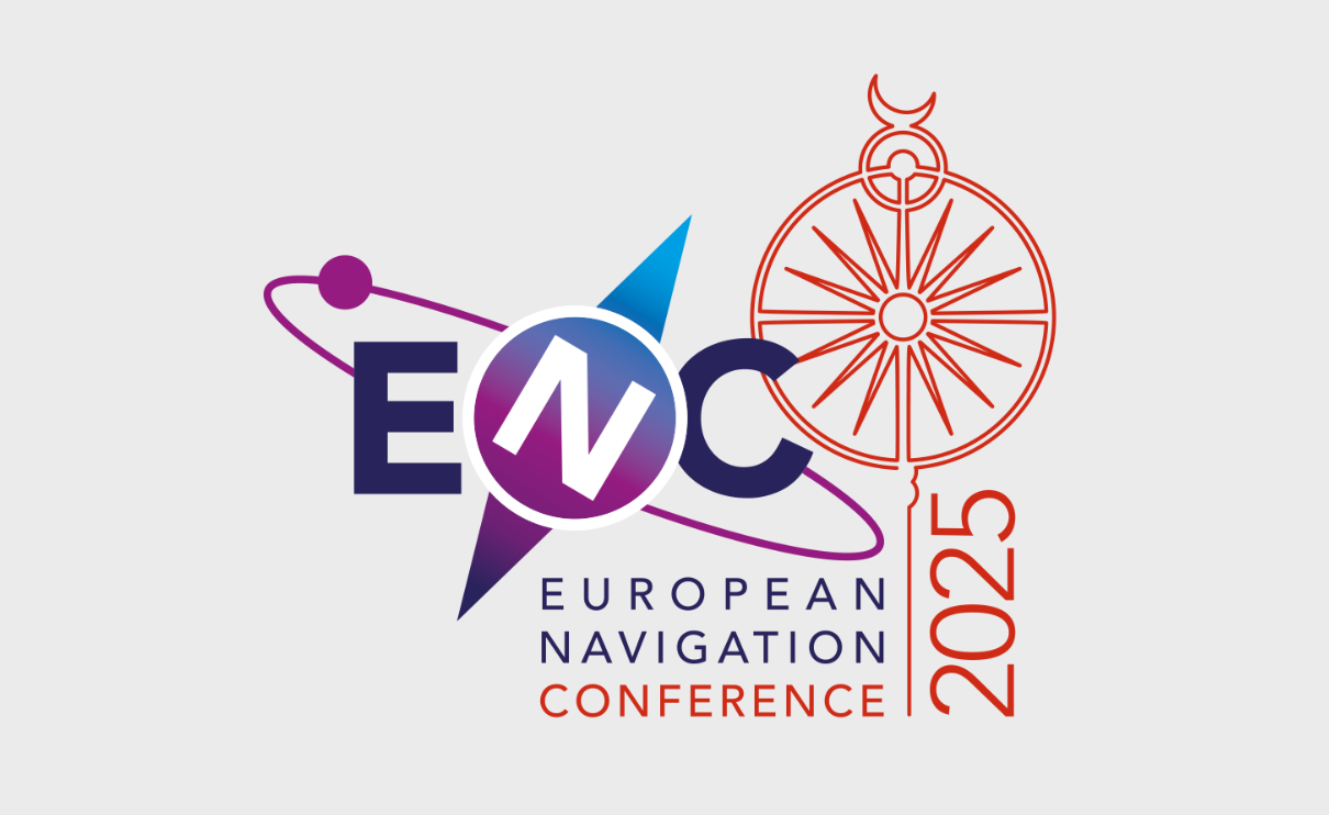Plansza z tytułem European Navigation Conference 2025