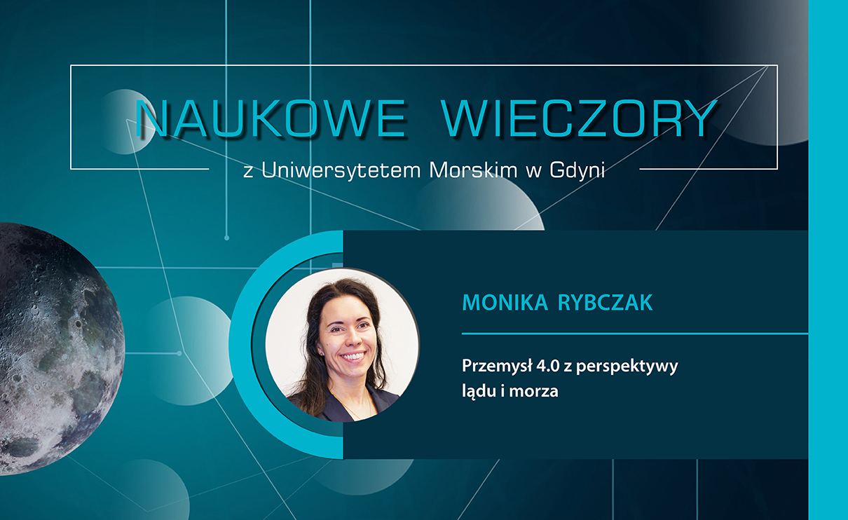 Plansza z tytułem Naukowe wieczory z UMG