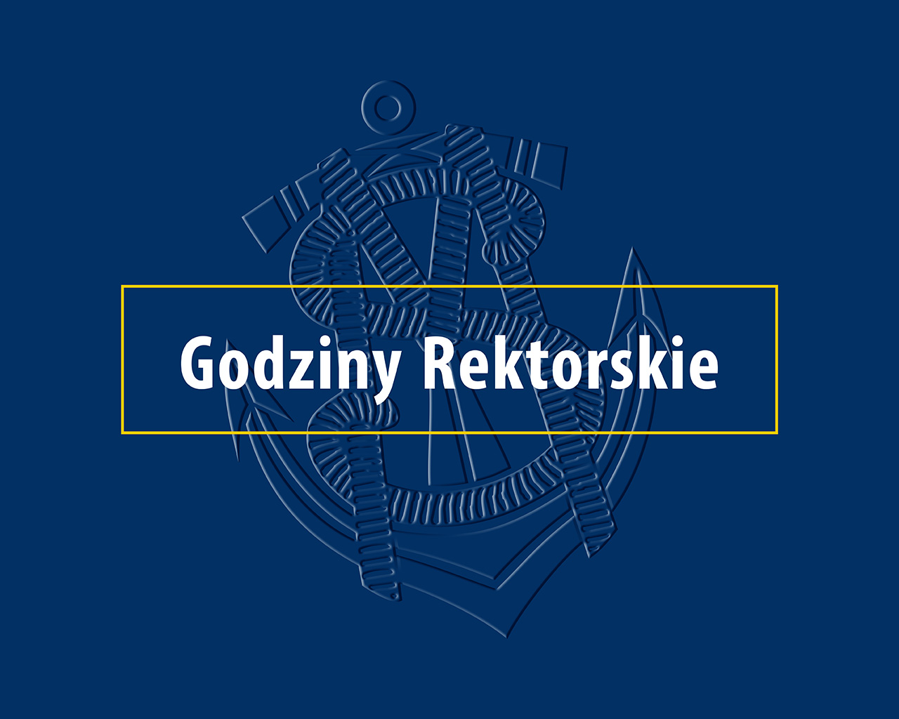 Godziny rektorskie