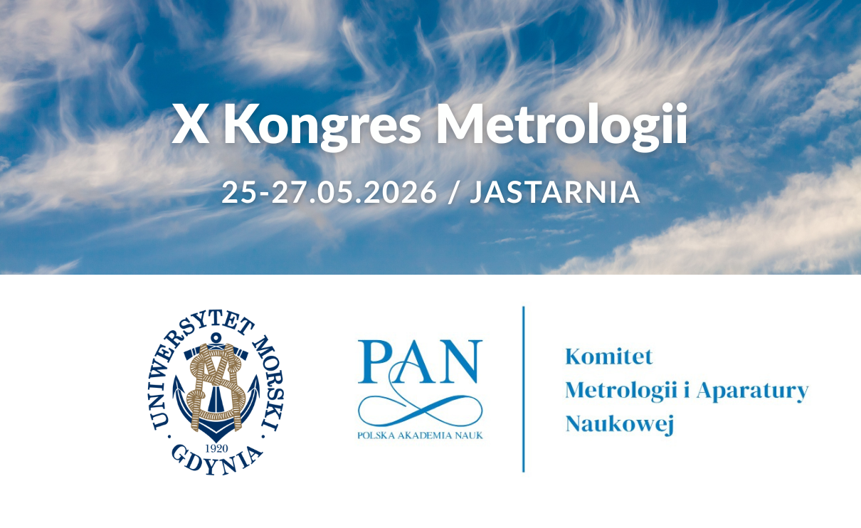 Plansza z grafika i tytułem X Kongres Metrologii