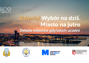 Gdynia o zachodzie słońca
