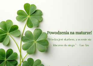 Plansza z życzeniami dla maturzyst&oacute;w