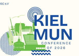 Fragment plakatu promującego konferencję KielMUN (Model United Nations - symulacja obrad ONZ)