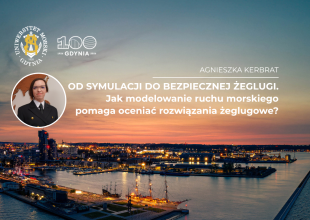Plansza promująca wykład na 100-lecie Gdyni