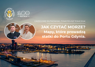 Plansza promująca wykład na 100-lecie Gdyni