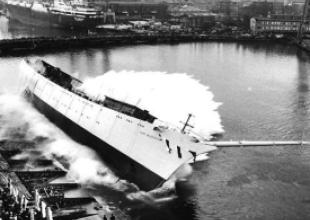 Wodowanie „Daru Młodzieży”. 12 listopada 1982 r. 