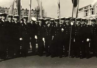 Przygotowanie do uroczystości - Wydział Mechaniczny /1965 rok/