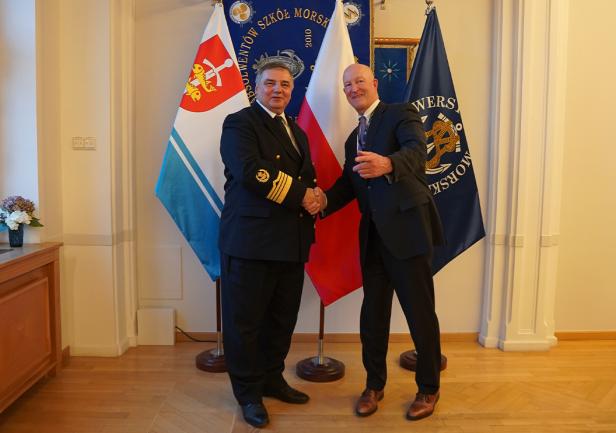 JM Rektor UMG prof. Adam Weintrit i Ian Brzezinski