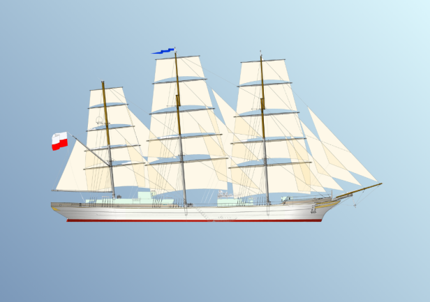 Wizualizacja nowego statku szkolnego UMG