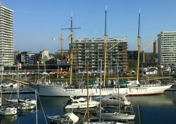 \"Mercator\" jako statek-muzeum w Ostendzie