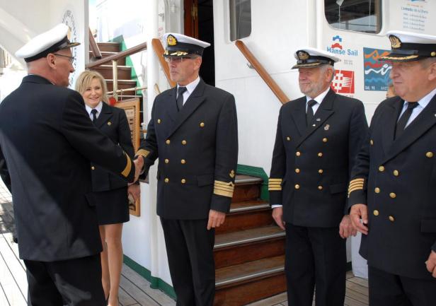 ... i jednego z byłych komendantów kpt.ż.w. Mirosława Łukawskiego