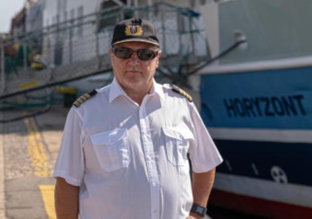 Dowódca Horyzonta II, kpt. ż. w. Andrzej Kardaś (UMG)